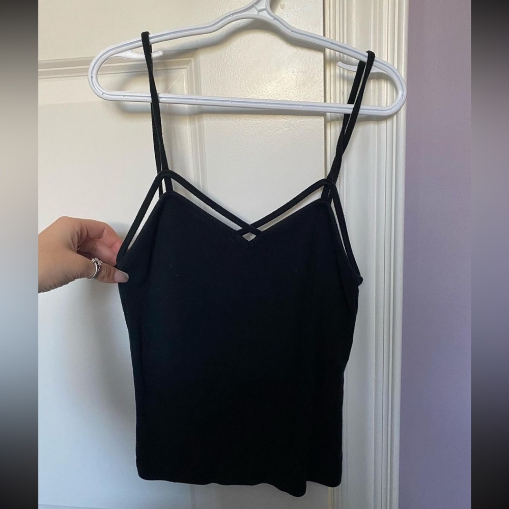 Criss cross crop top